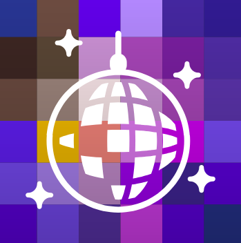 Logo des Radiosenders Radio 1.FM Disco Ball